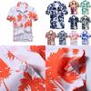 Camicia da Uomo Floreale a Maniche Corte di Qualità Premium con Design Hawaiano Senza Tempo