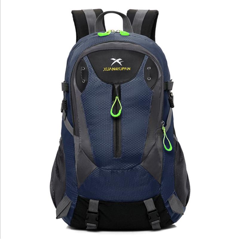 

Нейлоновый водонепроницаемый рюкзак большой емкости для путешествий, альпинистская сумка, спортивный рюкзак темно-синий