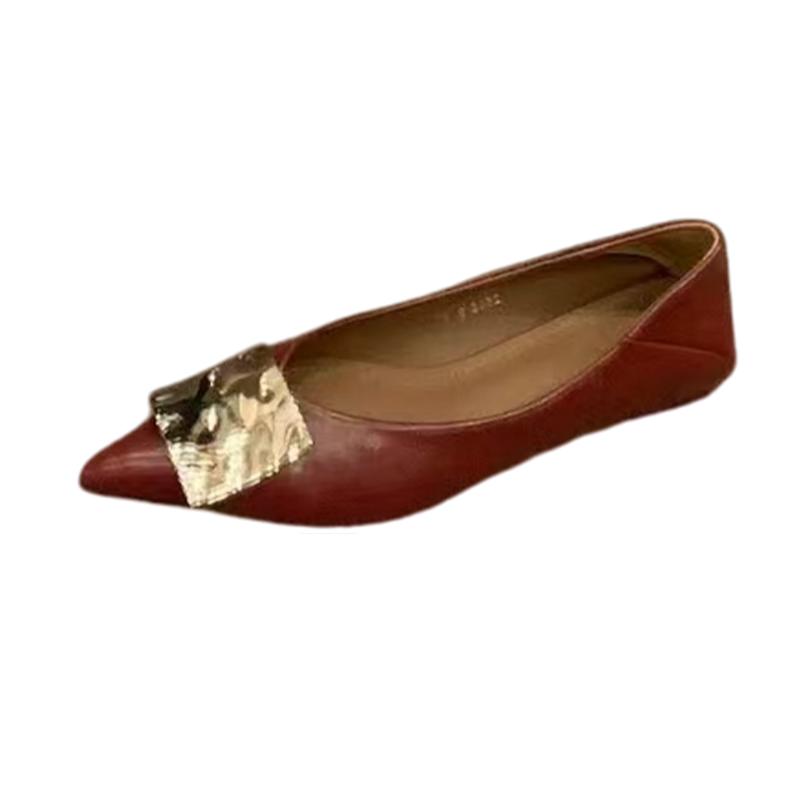 Fashion Flats Pointed Toe Women Shoes Shallow Sexy Fashion Sandals Elegant Dress Loafers Shoes Summer 2025 New Luxury Chaussure Femme