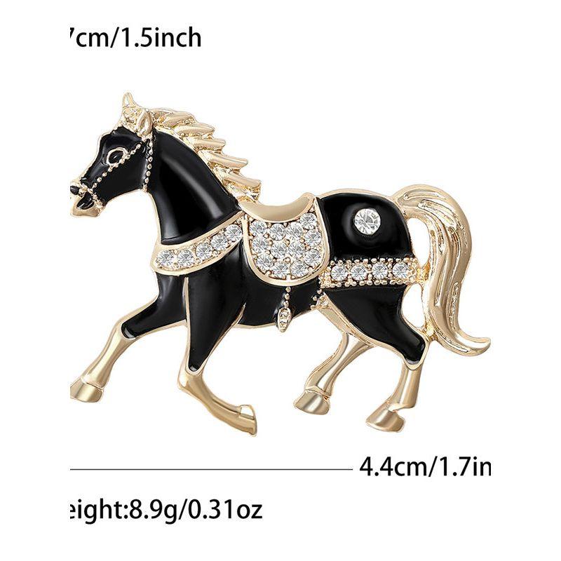 Get Rich Immediately," European and American Fashion, Twelve Zodiac Horse Pins, Accessories, Personalized Brooch with the Meaning of Immediate Success