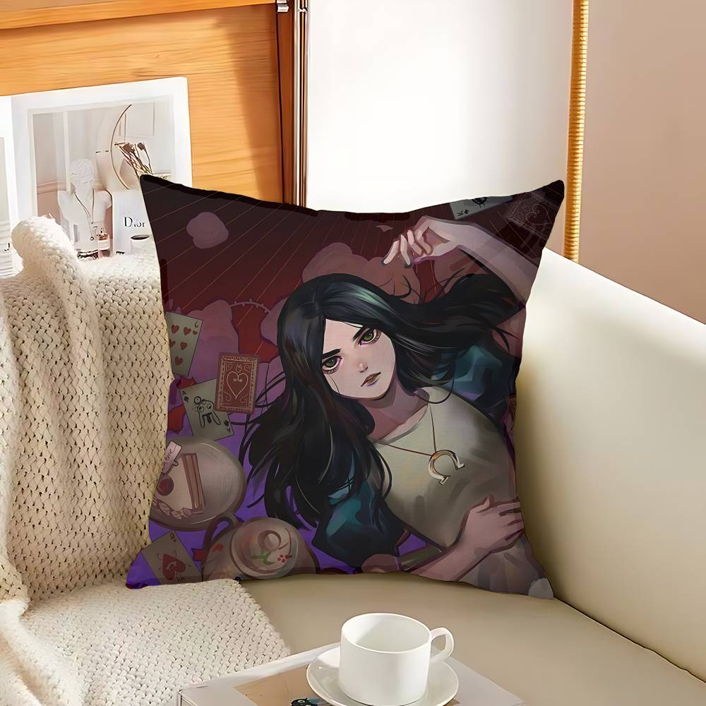 Popular Horror Game A-Alice M-Madness R-Returns Pillow Anime Pillow Sofa Bed Head Pillow Cover Cushion Cover 45x45 Cm Fashion