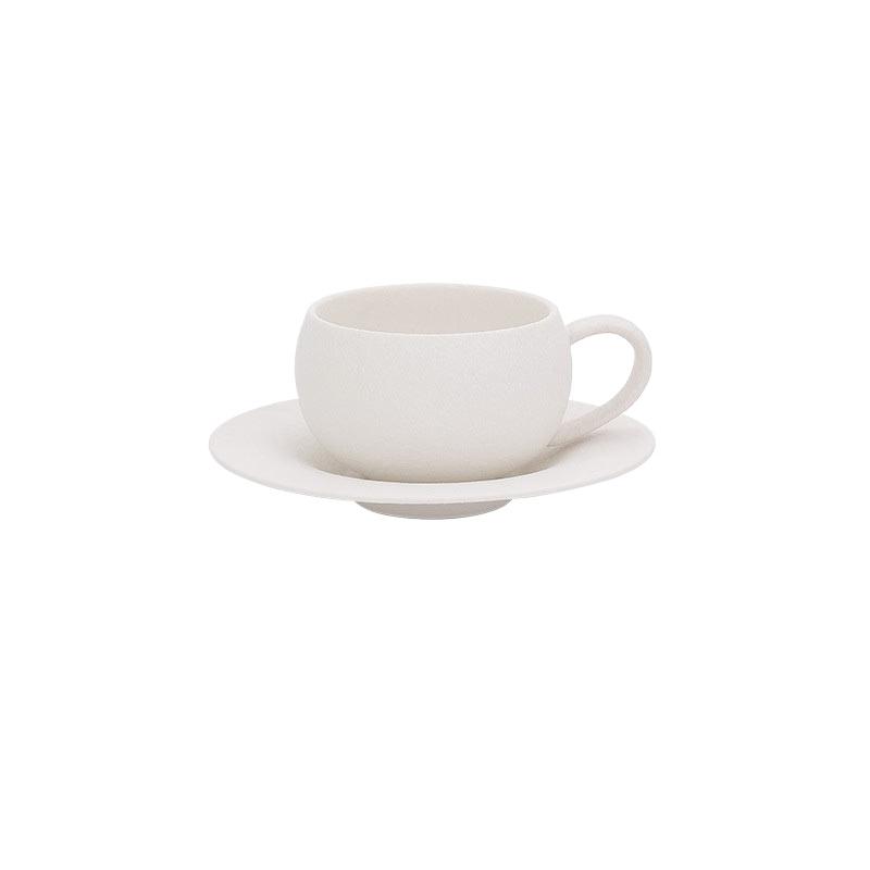 

Exquisite Retro Coffee Cup Saucer Burnt Stone Pattern Ceramic black Mug Afternoon Tea Cup Water Cups Gift Cup Kitchen Dining 250ML білий