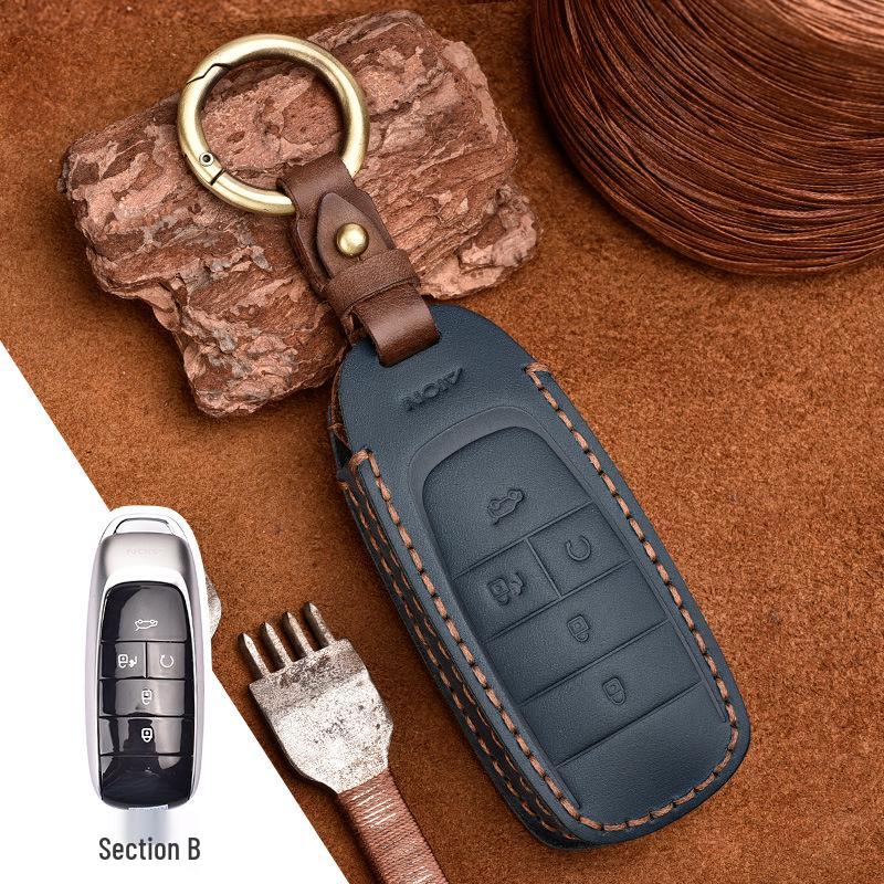 

Genuine Leather Retro Key Case for GAC Trumpchi GS4 Plus, M8, and GS7