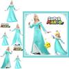 Rosalina Cosplay Kleid Aus Super Mario Galaxy Komplettes Set Mit Krone