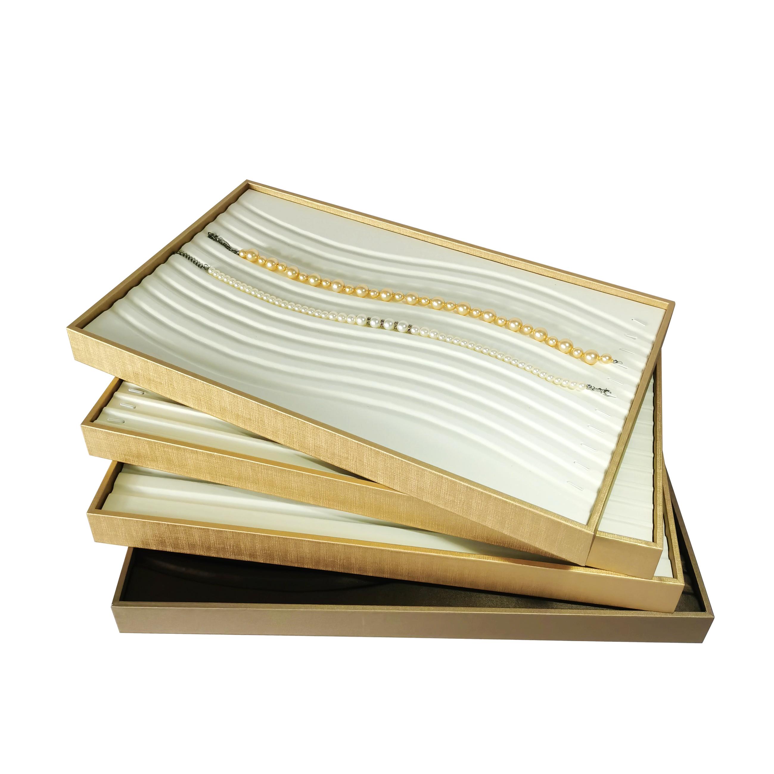 

Rectangular Pearl Necklace Tray S Curved Pearl Necklace Display Tray Jewelry Display Stand Necklace Display Tray 49.5x30x4CM