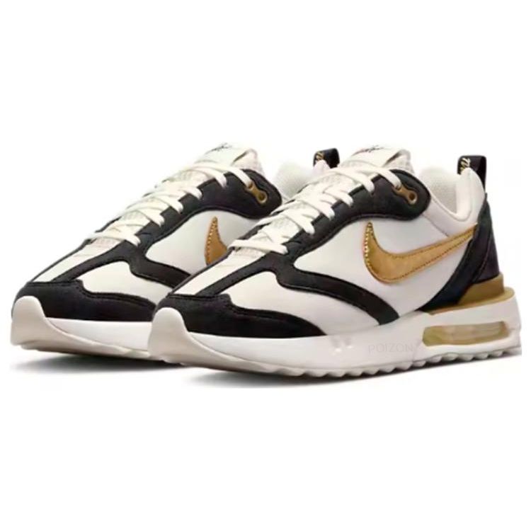 Nike Air Max Dawn Black Orewood Gold Women Sneakers Cream Light-Orewood-Brown Metallic-Gold DZ2620-110