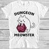 Dungeon Meowster Dragons Monster DnD Guess I Ll Die RPG Gift Tee T Shirt M2584