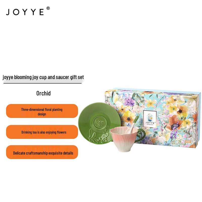 JOYYE Blossom Delight Cup and Saucer Gift Box