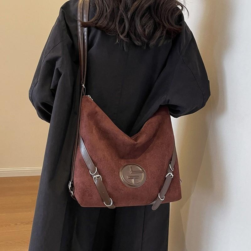 Stylish Retro Shoulder Bag For Women Trendy Casual Pu Tote 2023 Fashionable Handbag