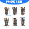 Cocktail Cup Wine Cup Retro Theme Metal Texture Offering Insulation Small Capacity Suitable for Beverages Water