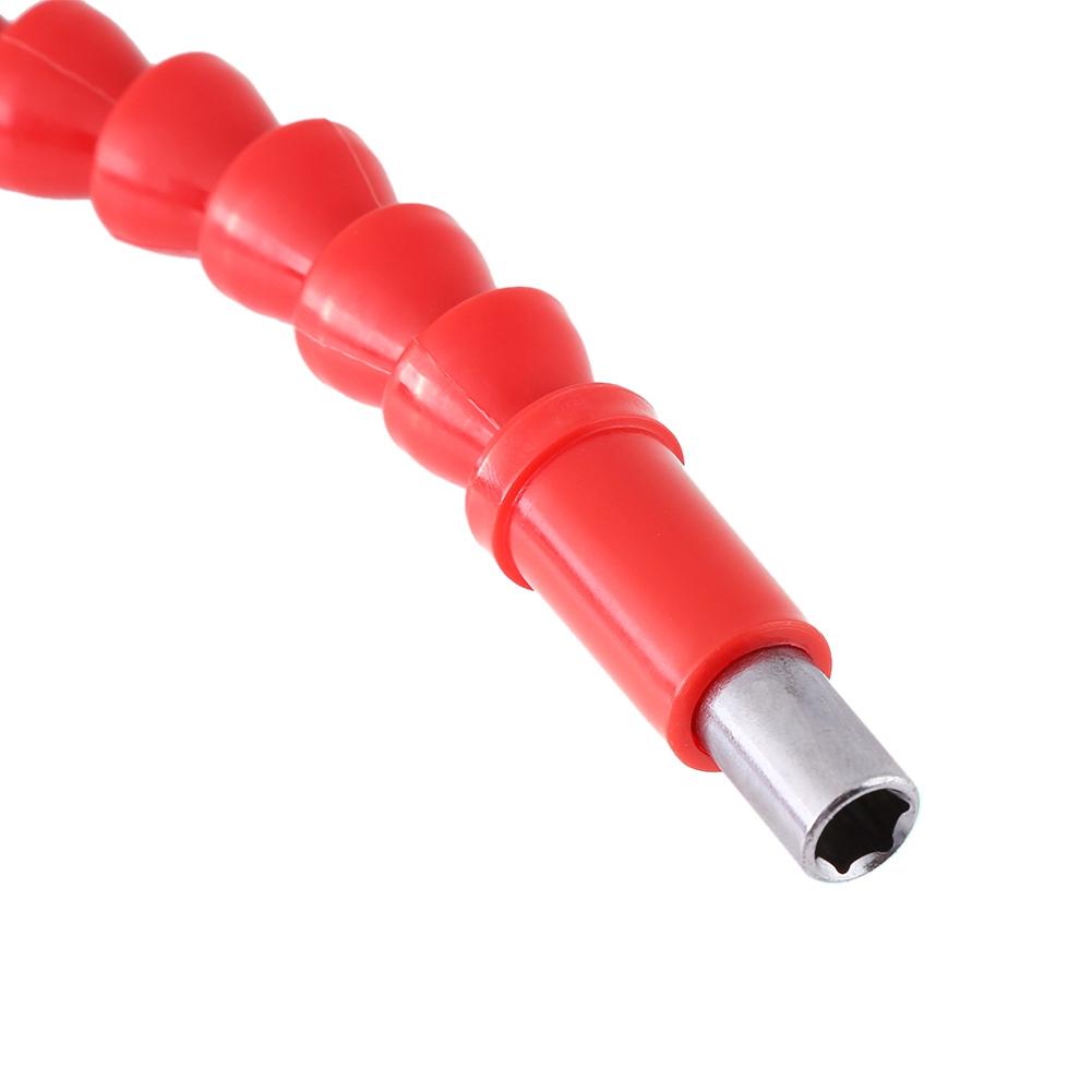 Flexible Shaft Bits 1Celsius4  Hex Shank Extention Screwdriver Bit Holder Connect Link (red)