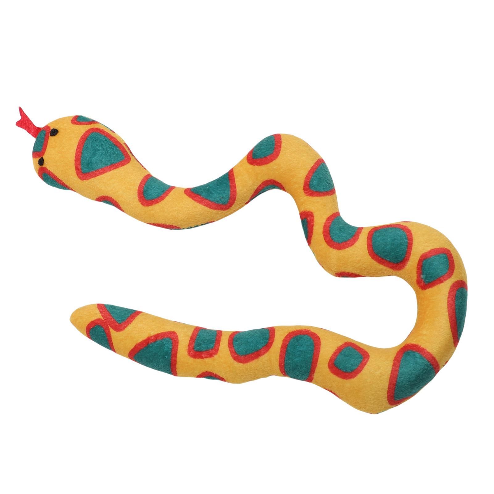 Cat Catnip Snake Toy Grinding Cleaning Teeth Wearproof Plush Interactive Cat Chew Toy for Kitten