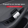 4Pcs Door Handle Storage Box Side Door Box Four-door Inner Handle Decor for Tesla Model Y/Highland Model 3 Car Accessories