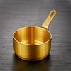 1x Stainless Steel Milk Pot Mini Sauce Pan Non-Stick Small Saucepan Silver/gold