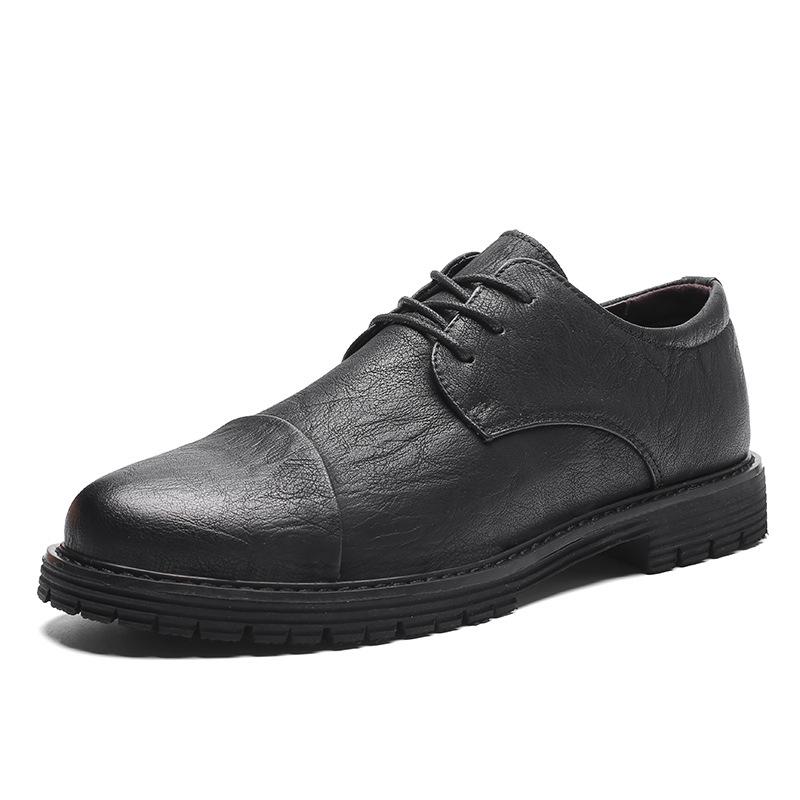 

Модные осенние новые мужские туфли, классические мужские туфли, кожаные свадебные туфли, мужские формальные туфли на плоской подошве, деловые кроссовки ghy67 6.5 чёрный