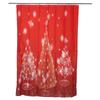 120x180cm Christmas Tree Print Pattern Waterproof Bathroom Bath Shower Curtain with Hooks
