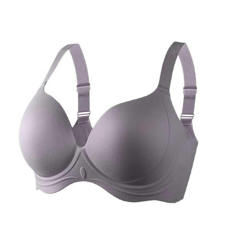 

Gray Seamless Wireless Bra With One Piece Cup M