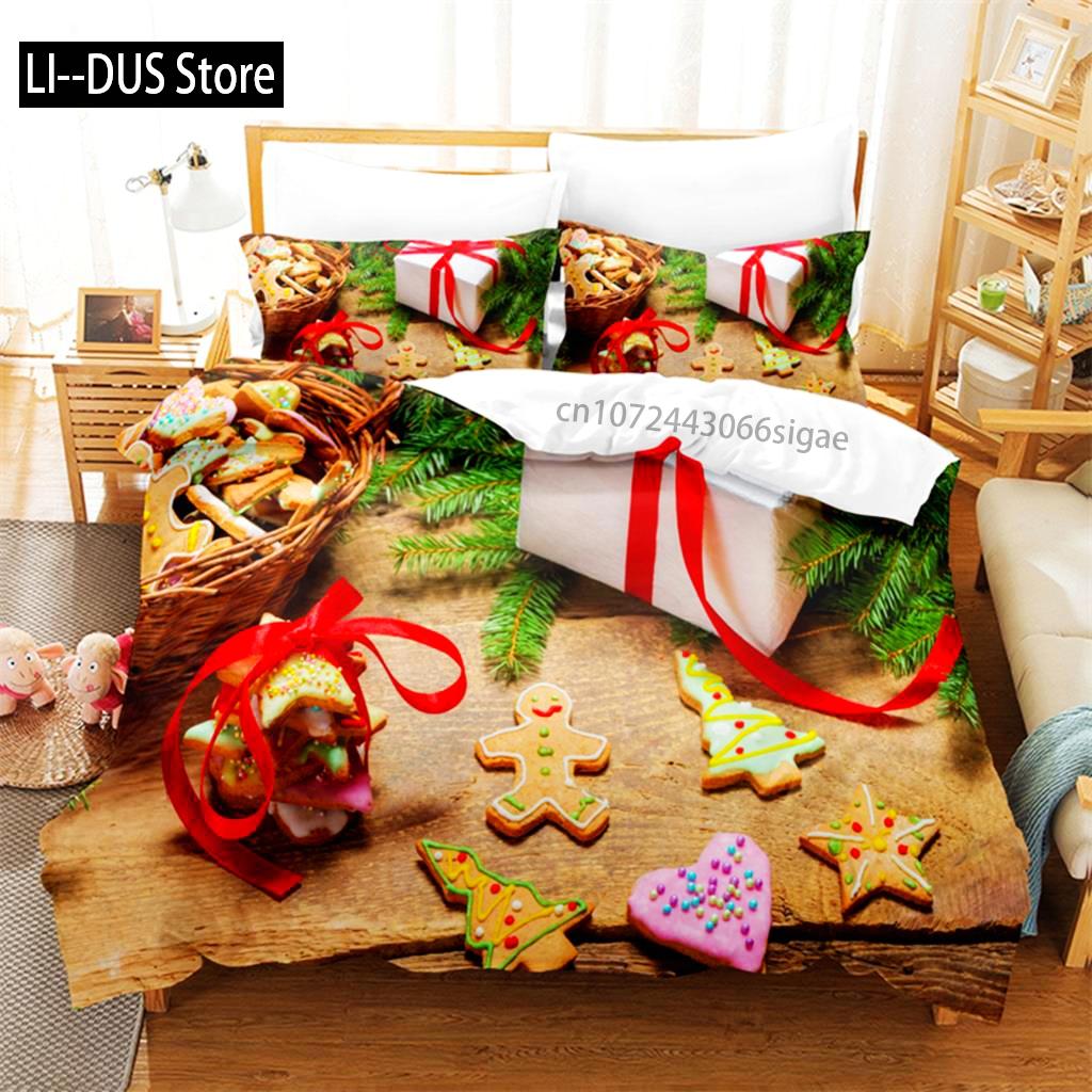 Christmas Gifts Bedding Set Duvet Cover Set 3d Bedding Digital Printing Queen Size Bedding Set Fashion Design