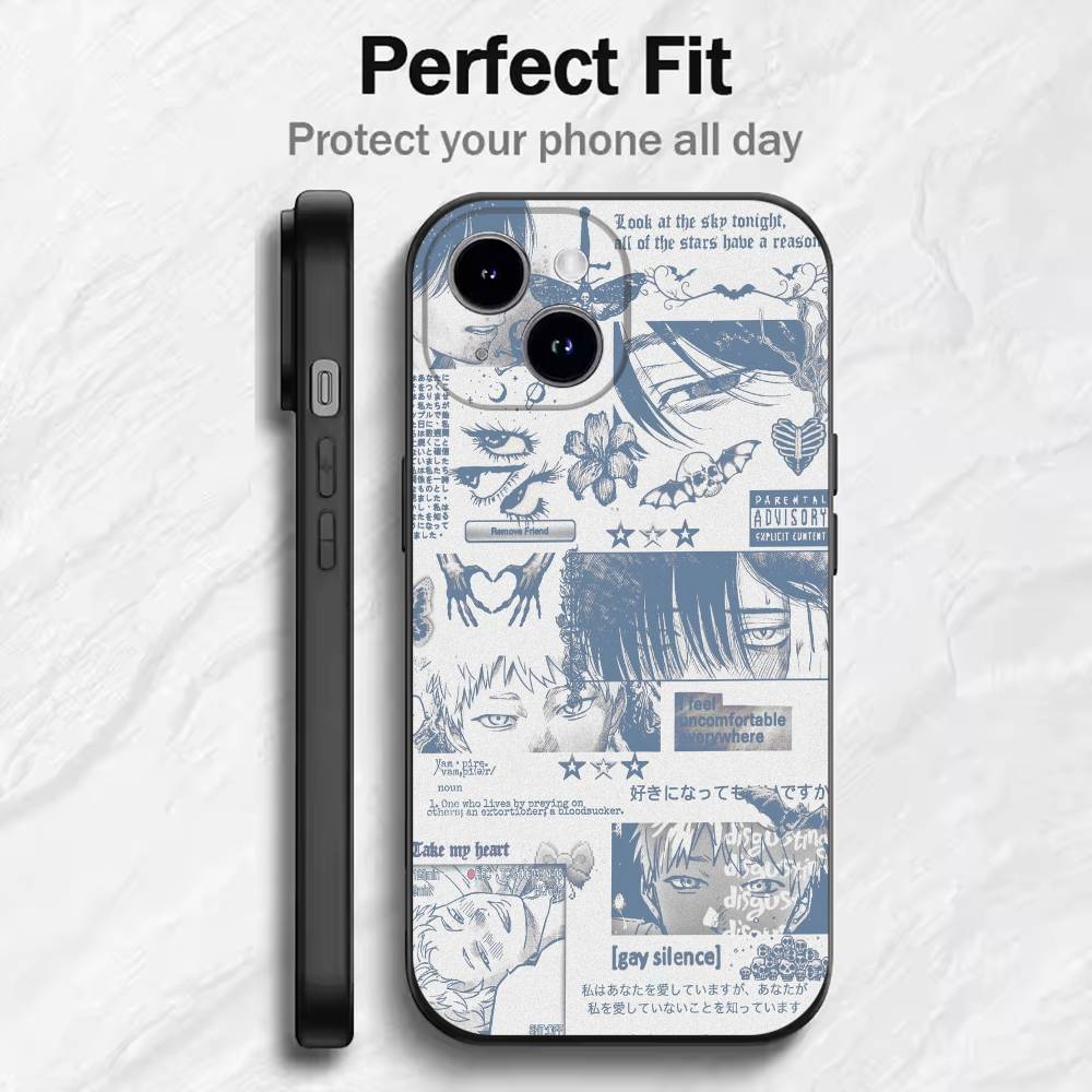 Japan Anime Nana Oosaki  Phone Case For 17 16 15 14 13 12 11 Mini XS XR X 6S 6 Pro Max Plus Black Soft Cover
