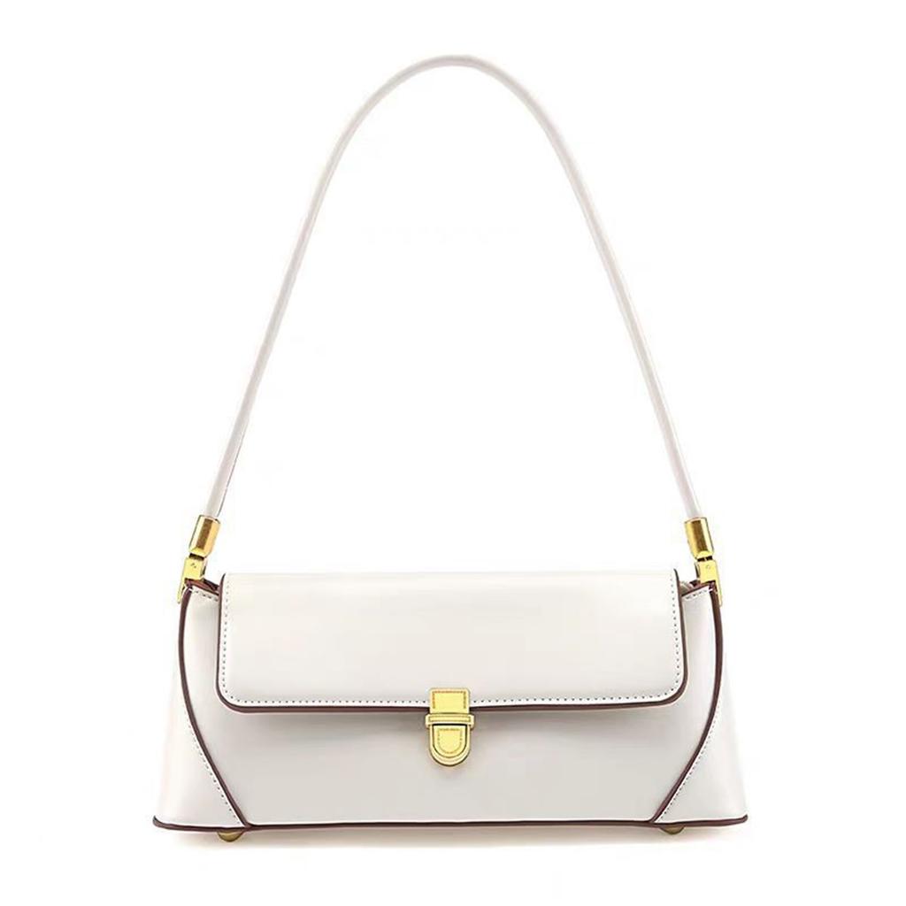 Textured Fashion Retro Baguette Underarm Bag Versatile Shoulder Messenger Bag Trendy