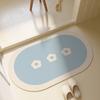 Simple Bathroom Diatom Mud Foot Mat Bathroom Door Mat Toilet Non-Slip Mat Toilet Absorbent Floor Mat