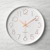 Clocks Living Room Silent Wall Clock Simple Fashion Clock Wall Hanging Home Three-dimensional Digital 40CM