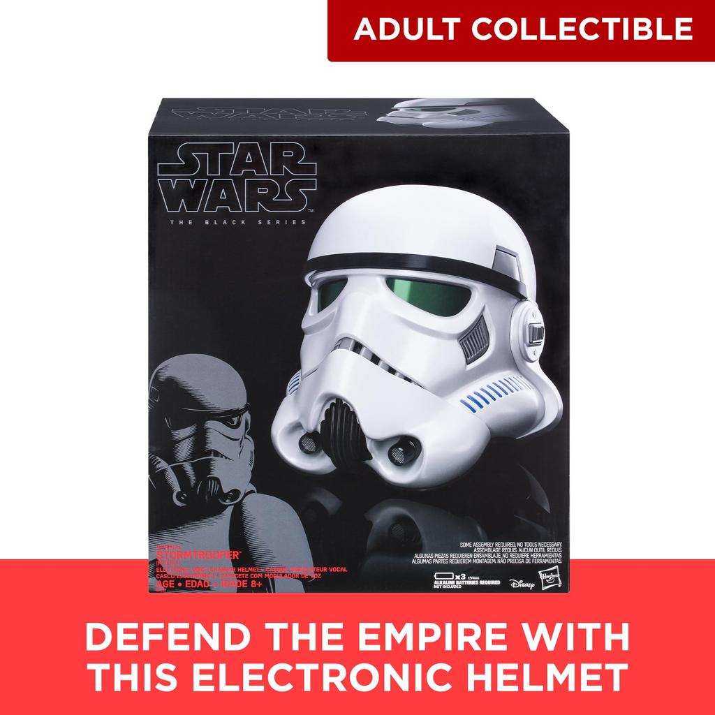 Star Wars Black Series Imperial Stormtrooper Premium Electronic Helmet Rogue One Story Adult Item Role-Playing (Ages 14+)