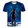 Abbigliamento da Astronauta per Bambini Magliette Costume Stampa 3D Ragazze Ragazzi Bambini T-Shirt Maniche Corte per Neonato Top Magliette Vestiti