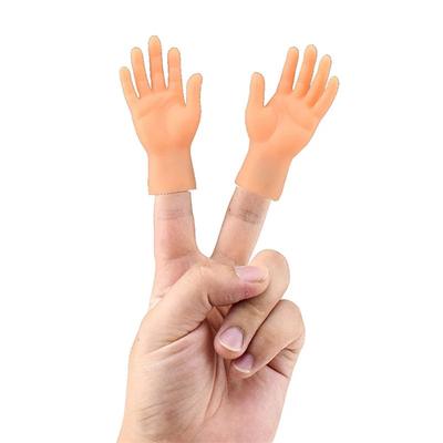Nouveauté pour enfants Drôle Mini Main Créative Doigt Pointe de Doigt Jouets Taquiner Chat Massage Animal de Compagnie Silicone Souple Petite Main Fournitures pour Animaux