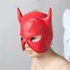 Fashion Sexy Ox horn Head Mask Fetish PU Leather Masquerade Cosplay Adult Party Headgear Couples Games Hood Mask