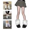 Faux Furs Leg Warmer,Y2K Warm Cozy Fuzzy Leg Warmer Boot Cuffs Cover for Womens