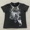 European and American Y2K dark personality printed fashionable retro temperament T-shirt