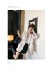 Beige Back Slit Small Suit Jacket for Women - Spring 2025 Korean Style Loose Fit Blazer