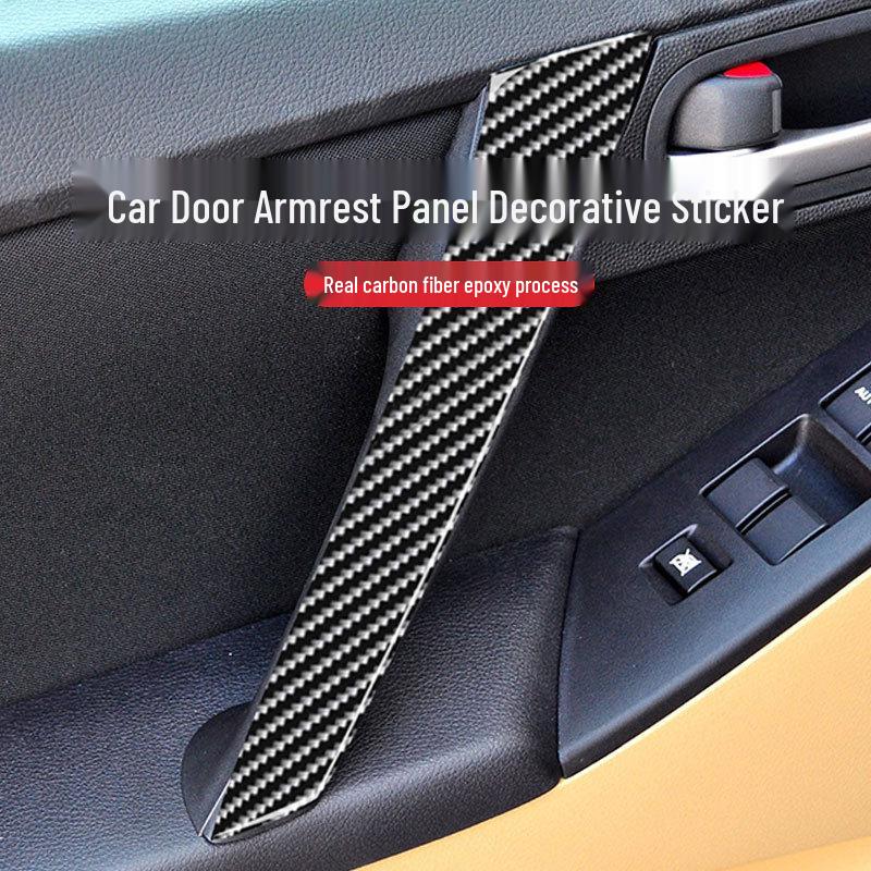 Mazda 3 Carbon Fiber Door Armrest Handle Panel Decorative Sticker