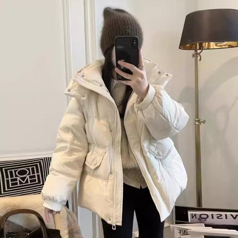 2026 Daunen-Kapuzenjacke Winter Damen Weiße Entendaunen Damen Neue Jacke