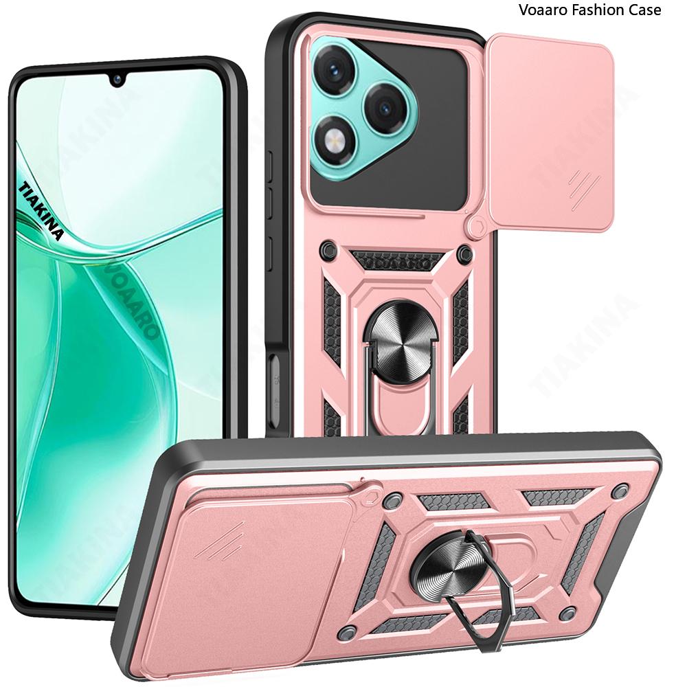 Slide Lens Armor Funda for OPPO F29 Pro 5G Global Case Magnetic Rotate Ring Stand Cover for OPPO A5 Pro 5G China Case