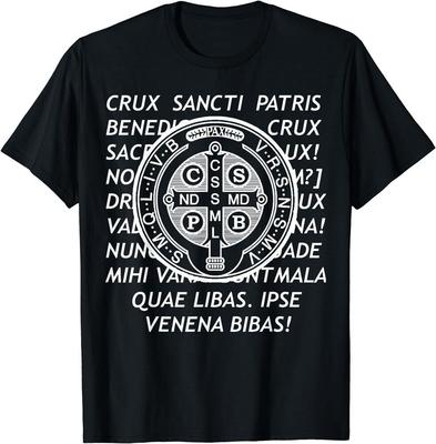 NEUES LIMITIERTES Benediktusmedaille Christliches Symbol Katholisches Lateinisches Gebet T-Shirt Unisex T-Shirt