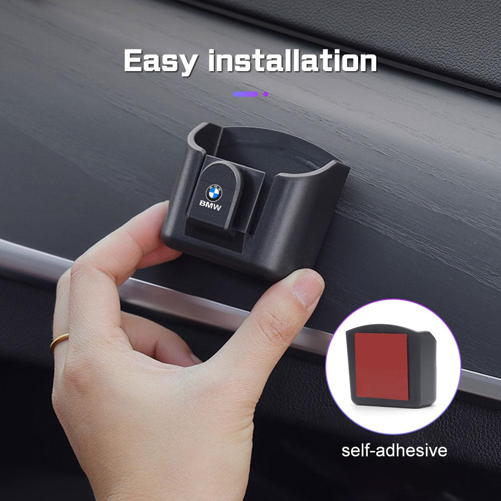 MCRB1 For BMW E36 E39 E46 E60 E90 E90 F10 F30 G20 G21 G30 G11 F15 Car Key Storage Box With Hook Adhesive Box Car Dashboard Key Holder