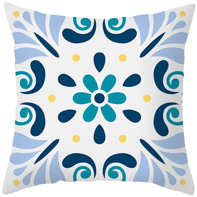 Peach Skin Hug Pillowcase Nordic Simple Color Pattern Sofa Cushion Cover Office Cushion Pillow Case To Customize