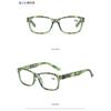 Green Flower Reading Glasses for Women Anti Blue Light Presbyopia Glasses Ultra Light Men Computer Glasses High-Definition +1.0