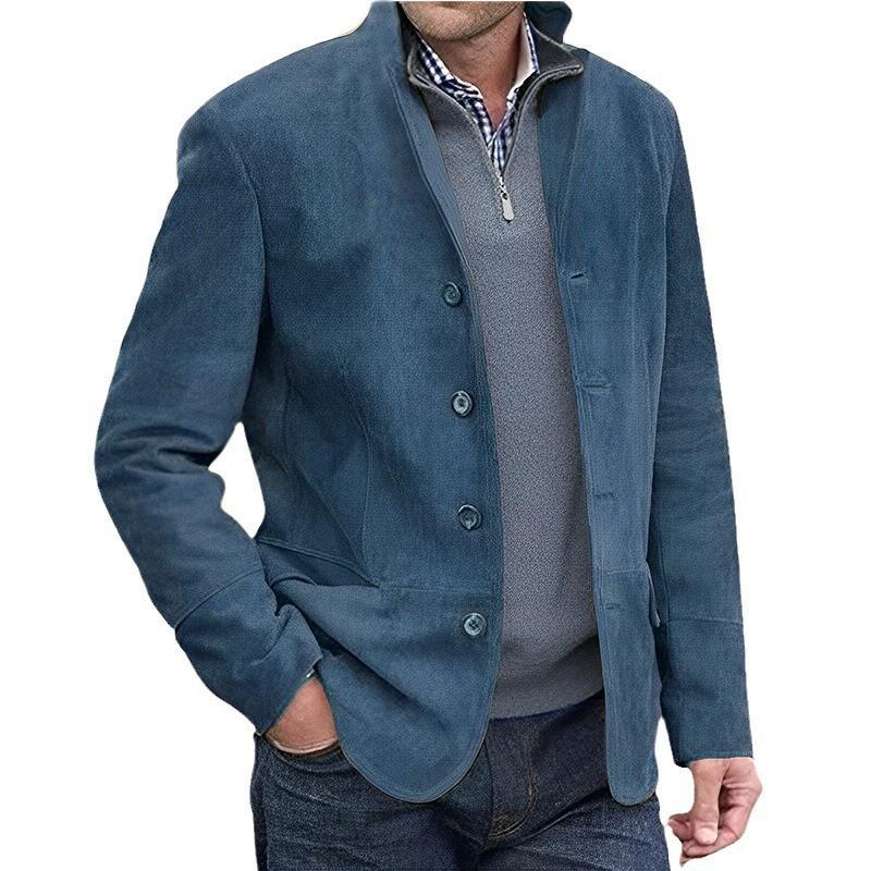 2024 Autumn/Winter Men's Retro Lapel Casual Jacket