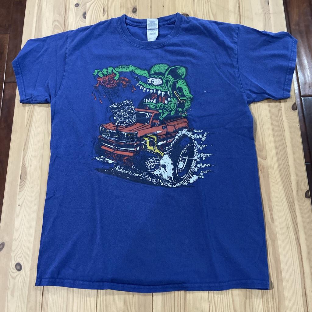 Vintage Rat Fink T Shirt Size Medium Y2k 2000s Ed Roth Art Tee Short Sleeve