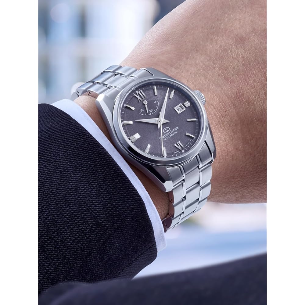 Orient Star Automatic Men's Watch Contemporary Date Mechanical Japan Made Purple 2-Year Warranty