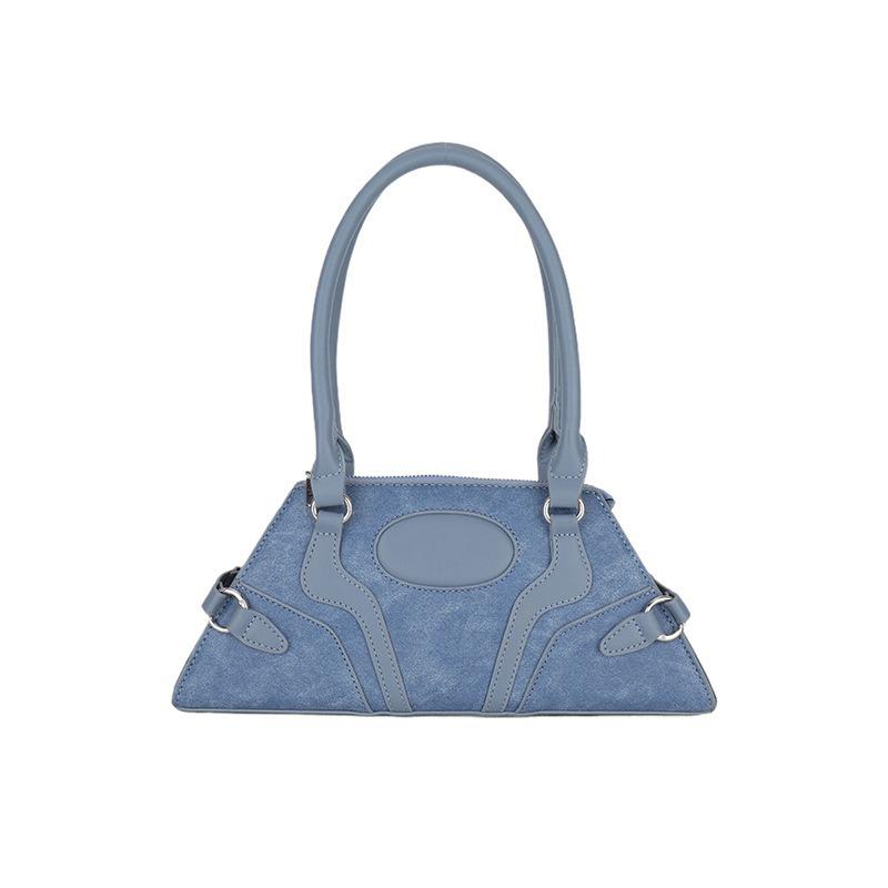 

Нишевая дизайнерская сумка для женщин, лето 2024, новый стиль, высококачественная универсальная сумка через плечо Ins, сумка через плечо синий