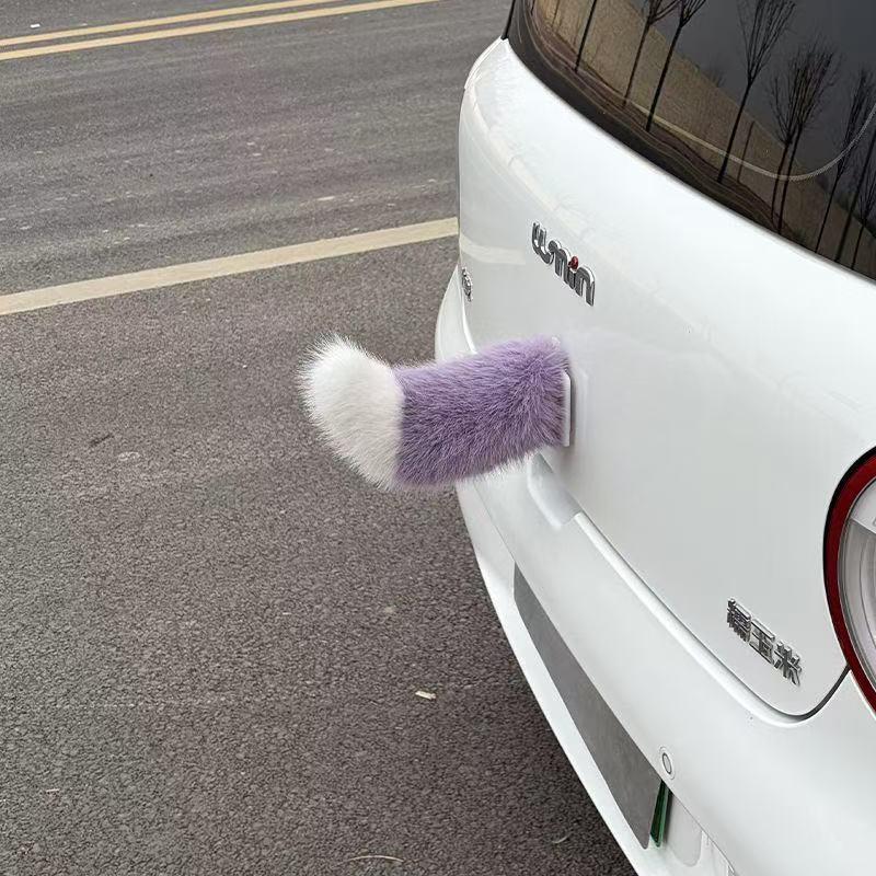 Voice-Activated Swinging Plush Tail - Remote Controlled Car Decoration
