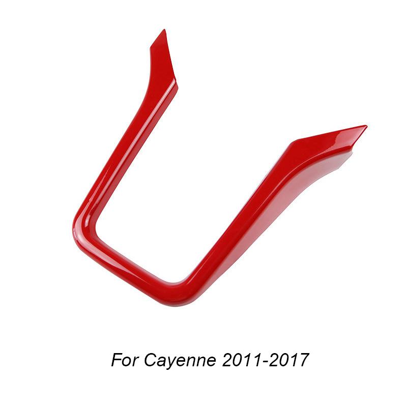 ABS Center Console Decorative Frame Sticker For Porsche Cayenne 2011‑2017 Car Interior Dashboard Trim Accessories
