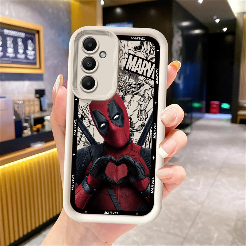 Marvel Deadpool Phone Case for Samsung Galaxy A15 A25 A35 A55 A51 A71 A72 A73 A52 A52s A53 A54 Soft 4G 5G Soft Cover