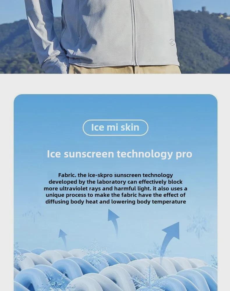 Men's Summer Ice Silk UV Protection Jacket for Outdoor Fishing