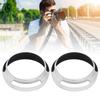 2 pcs Aluminum Alloy 52mm Silver Camera Metal Lens Hood Replacement for Leica