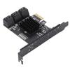 Hard Disk Expansion Card 6.0 Gbps PCIE To SATA 6G 6 Ports Convertor Interface Hub Adapter